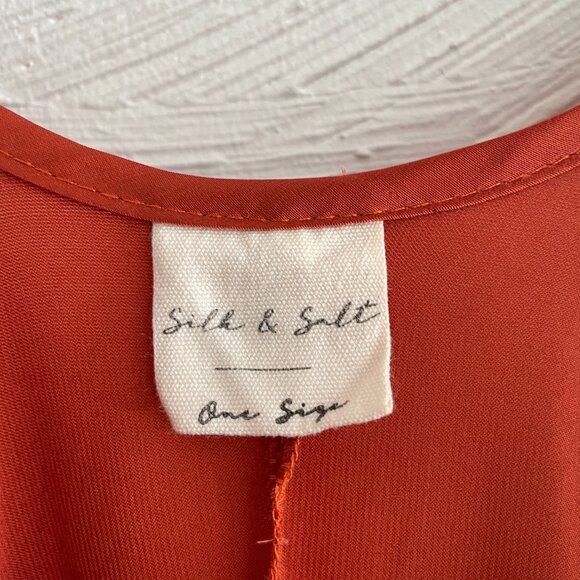 Silk + Salt "Go with the Flow" Maxi Dress - Burnt Orange - Picture 3 of 8